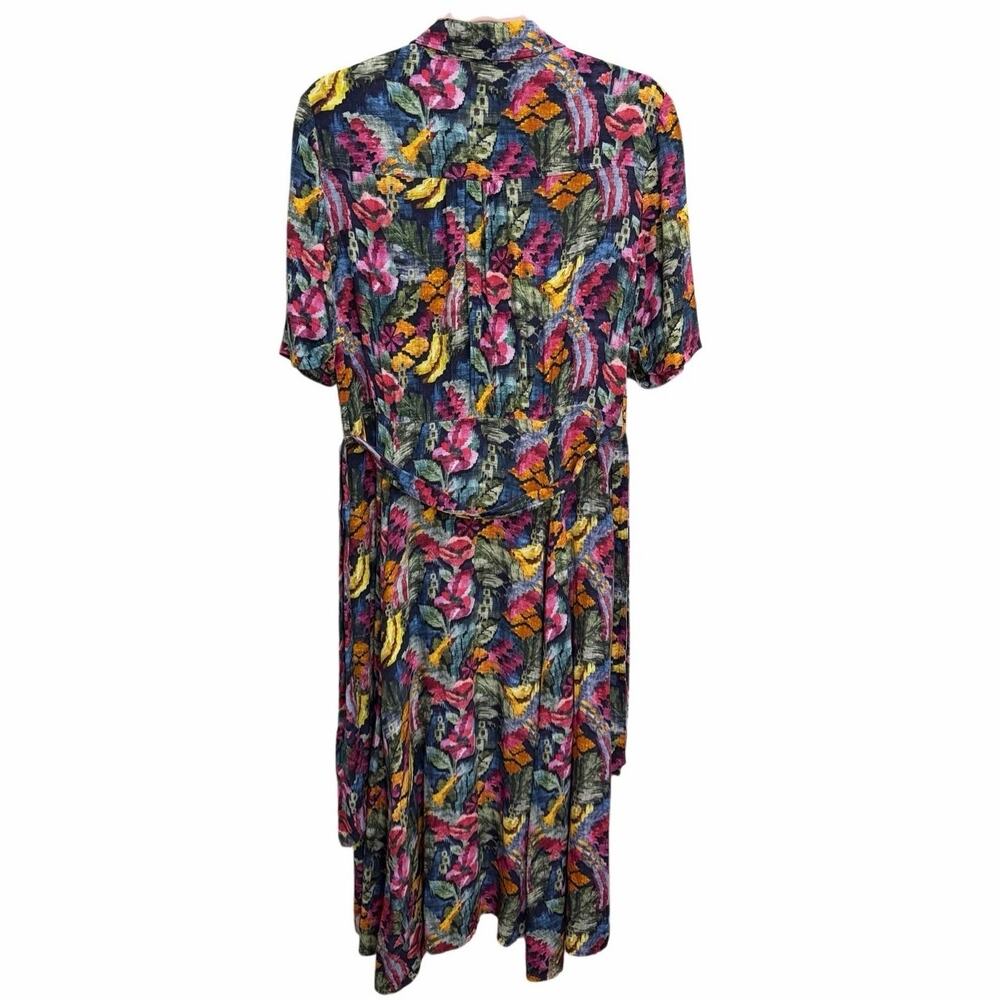 Sezane Laurette Dress Floral Multicolor Print Parisian Feminine Size 38 Medium - Picture 6 of 16